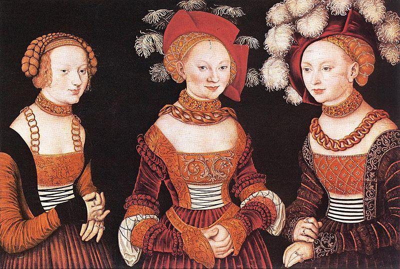 Lucas Cranach the Elder Emilia and Sidonia Norge oil painting art